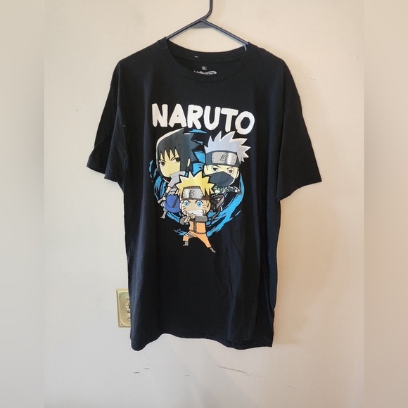 Ripple junction Shonen jump Naruto Shippuden black graphic t-shirt xl - Picture 1 of 3